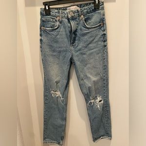 Zara ripped jeans